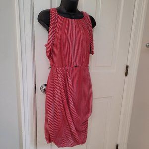 NWT Eva Franco Red Drapey Dress Size 4